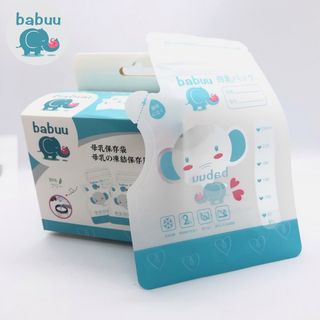 Túi trữ sữa Babuu hộp 50 túi 250ml loại có vòi