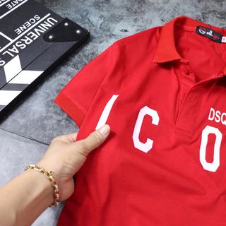 ÁO THUN CỔ TRỤ LOGO THÊU