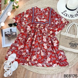 Đầm babydoll cổ vuông tay cánh dơi giá sỉ