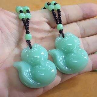 Dây chuyền hồ ly xanh cảm thạch