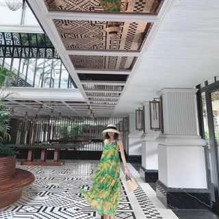 Váy maxi đuôi cá 3 tầng