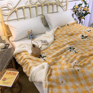 Chăn Lông Cừu Họa Tiết Xuất Hàn