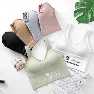 Áo tập 3 lỗ bra hoa cúc 2