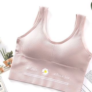 Áo tập 3 lỗ bra hoa cúc 2