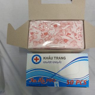 Khẩu trang y tế 4 lớp Helo kitty