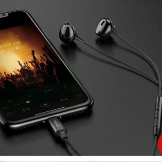 Tai nghe BASEUS Encok P06: chân lightning, có mic đàm thoại, kết nối trực tiếp, chuẩn lightning.