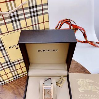Đồng hồ nữ BURRBERI THE PIONEER SQUARE CASE ROSE GOLD TONE #BU9408