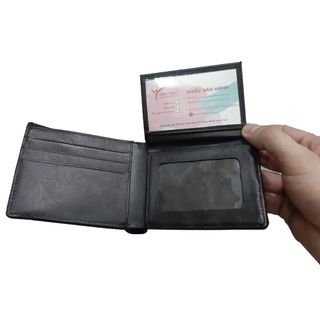 Ví Nam Ngang, Bóp Nam Da Cá Sấu Thật Tiến Công Màu Nâu - TCN1106