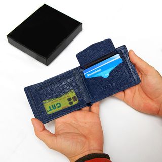 Ví nam da bò CNT VN009 cao cấp Xanh Lavi