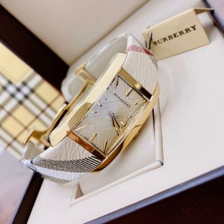 Đồng hồ nữ BURRBERI THE PIONEER SQUARE CASE ROSE GOLD TONE #BU9407