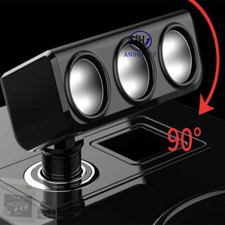 Tẩu sạc ô tô 3 socket 2 cổng usb hiệu Huyndai| sạc nhanh - sạc an toàn - có led cảnh báo điện áp!