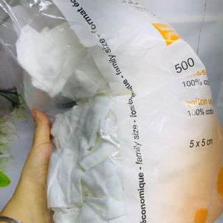 Bông tẩy trang Pháp Tetra 500 miếng