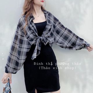 Sét đầm phối áo sơ mi