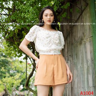 ÁO CROPTOP TƠ ĐŨI HOA