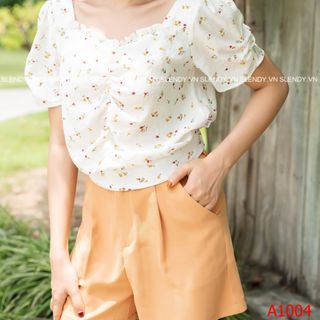 ÁO CROPTOP TƠ ĐŨI HOA