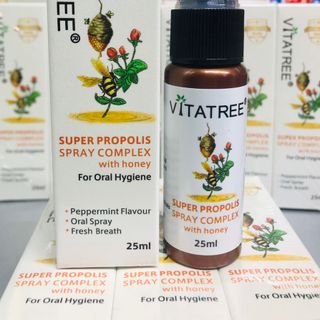 Chai xịt họng keo ong VITATREE-ÚC 25ml