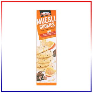 Bánh Quy Muesli Cam và Sô-cô-la đen Borovets (110g/Hộp x 24 Hộp/Thùng)