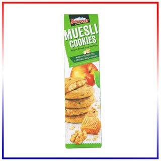 Bánh Quy Muesli Táo, Mật Ong, Hạt Óc Chó Borovets (110g/Hộp x 24 Hộp/Thùng)