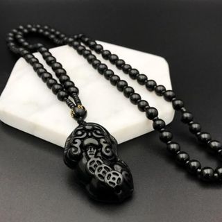 Dây chuyền tỳ hưu đen