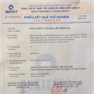 Khẩu trang y tế 4 lớp kháng khuẩn