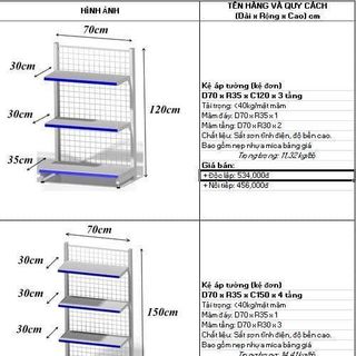Kệ lưng lưới áp tường giá rẻ