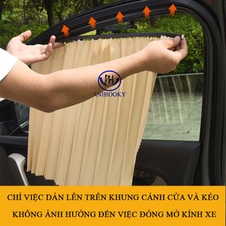 BỘ 4 RÈM VẢI THÔNG MINH CHE NẮNG 4 CÁNH CỬA XE HƠI , Ô TÔ CAO CẤP