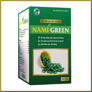 Tảo xoắn Spirulina viên cao cấp Nami Green – Hộp 100 viên giá sỉ​, giá bán buôn