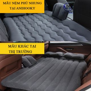 Nệm hơi ô tô phủ nhung cao cấp Anihooky-Giường hơi ô tô cho bé -Nệm ô tô| - không lo xì