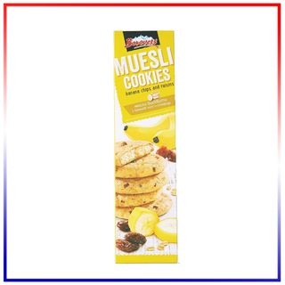 Bánh Quy Muesli Chuối Và Nho Khô Borovets (110g/Hộp x 24 Hộp/Thùng)
