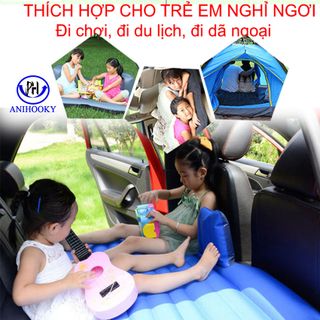 Nệm hơi ô tô phủ nhung cao cấp Anihooky-Giường hơi ô tô cho bé -Nệm ô tô| - không lo xì giá sỉ