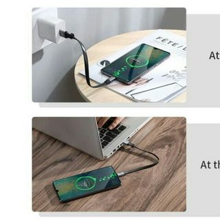 Cáp sạc nhanh Baseus CAMLBJ - 2 IN 1 dùng cho iphone và SS - dài 23cm.