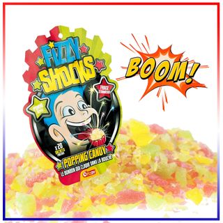 Kẹo Nổ Dành Cho Trẻ em Fizzy Shocks Gói (30g/Gói x 16 Gói/Hộp x 2 Hộp/Thùng)
