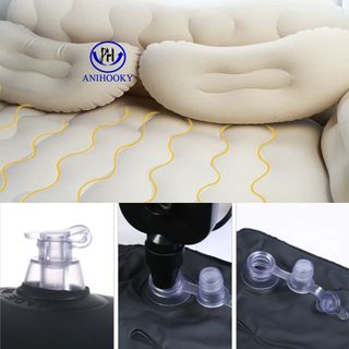 Giường Nệm Hơi Ô Tô Cao Cấp PHIÊN BẢN MỚI ANIHOOKY| vải nhung, chân đệm rời, có tựa lưng|tặng full phụ kiện