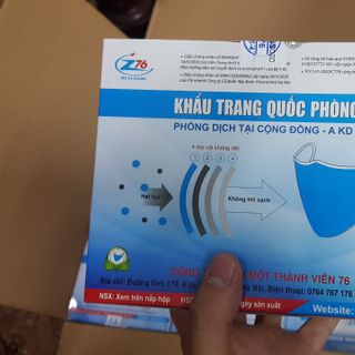 Khẩu trang 4 lớp kháng khuẩn bộ quốc phòng