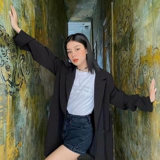 ÁO BLAZER TRƠN SIU XINH