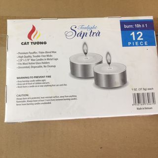 Nến Tealight Sáp Trà - Hàng Xuât Khẩu - An Toàn và Thân Thiện Môi Trường