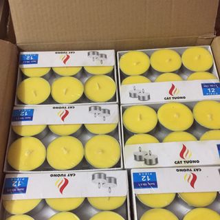 Nến Tealight Sáp Trà - Hàng Xuât Khẩu - An Toàn và Thân Thiện Môi Trường