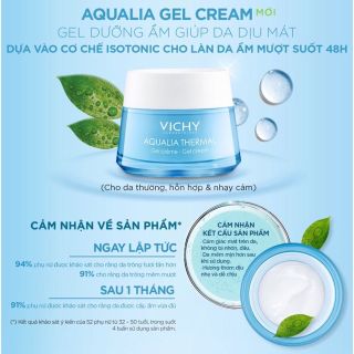 Vichy - Gel Dưỡng Ẩm Và Cung Cấp Nước Cho Da Giúp Căng Mịn Và Ẩm Mượt 15ml