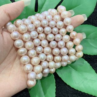 Vòng Tay Ngọc Trai Hồng Nước Ngọt Hạt Tròn 10 ly - ĐQMP