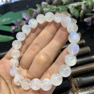 Vòng Tay Hạt Đá Mặt Trăng Moonstone 10 ly (mm) - Trang Sức Phong Thủy