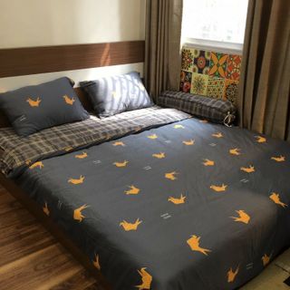 Bộ Chăn Ga Gối Tencel Họa Tiết 40s