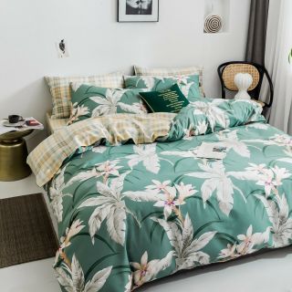 Bộ Chăn Ga Gối Tencel Họa Tiết 40s