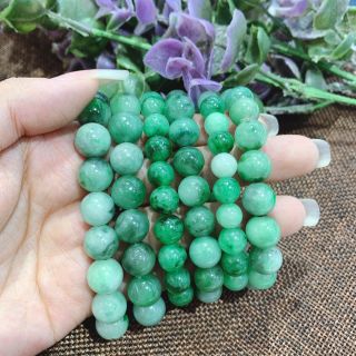 Vòng Tay Hạt Ngọc Cẩm Thạch Xanh 10 ly (mm) - Trang Sức Phong Thủy