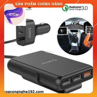 TẨU SẠC OTO 5 CỔNG TÍCH HỢP SẠC NHANH 3.0 ORICO UCP-5P ( 52W) ( )