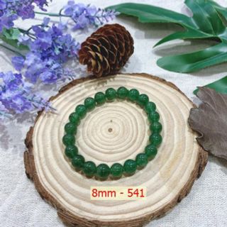 Vòng Tay Hạt Đá Dâu Tây Xanh 8 ly (mm) - Trang Sức Phong Thủy