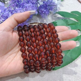 Vòng Tay Ngọc Hồng Lựu Garnet 8 ly (mm) - Trang Sức Phong Thủy