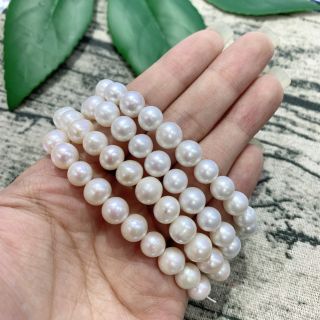 Vòng Tay Ngọc Trai Trắng Nước Ngọt Hạt Tròn 12 ly - ĐQMP