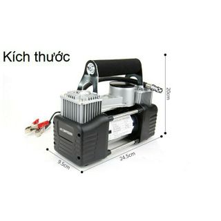 Bơm lốp ô tô 2 xilanh cao cấp