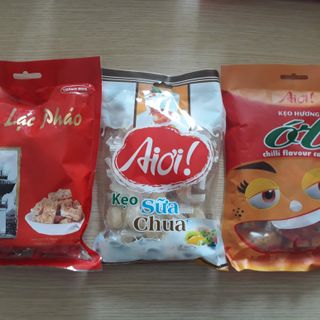 Kẹo hoa quả các loại gói 85gr nhãn hàng Aioi