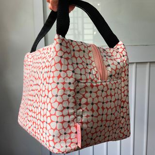 Túi giữ nhiệt-Vải Cotton 100% ( Hoa đỏ )